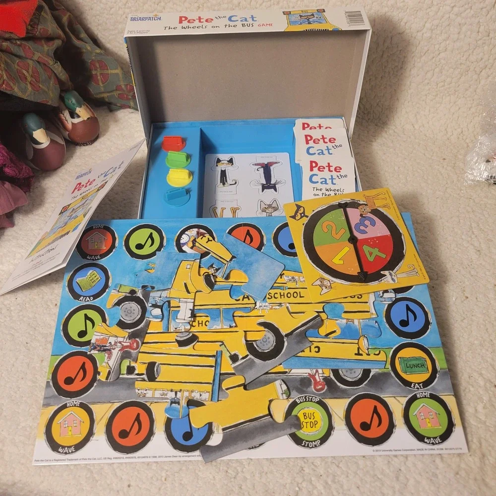 Pete‎ the Cat The Wheels on the Bus Board Game Briarpatch University Games 01258